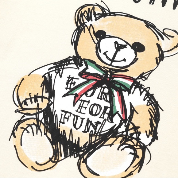 Moschino Cream Graphic T-Shirt - Picture 4 of 8